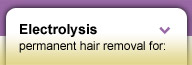 Electrolysis permanent hair removal for: